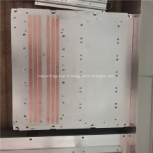 Conception de dissipateur de chaleur spatule en aluminium avec cuivre